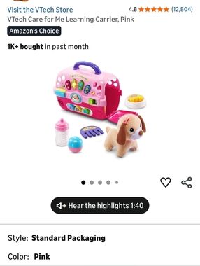 Care for Me Learning Carrier - Pink